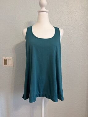 GAIAM Teal A-Line Scoop Neck Tank Top